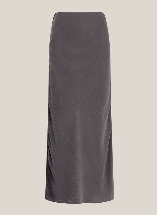 Bella DahlSide Slit Bias Maxi Skirt - Slate CharcoalBottoms