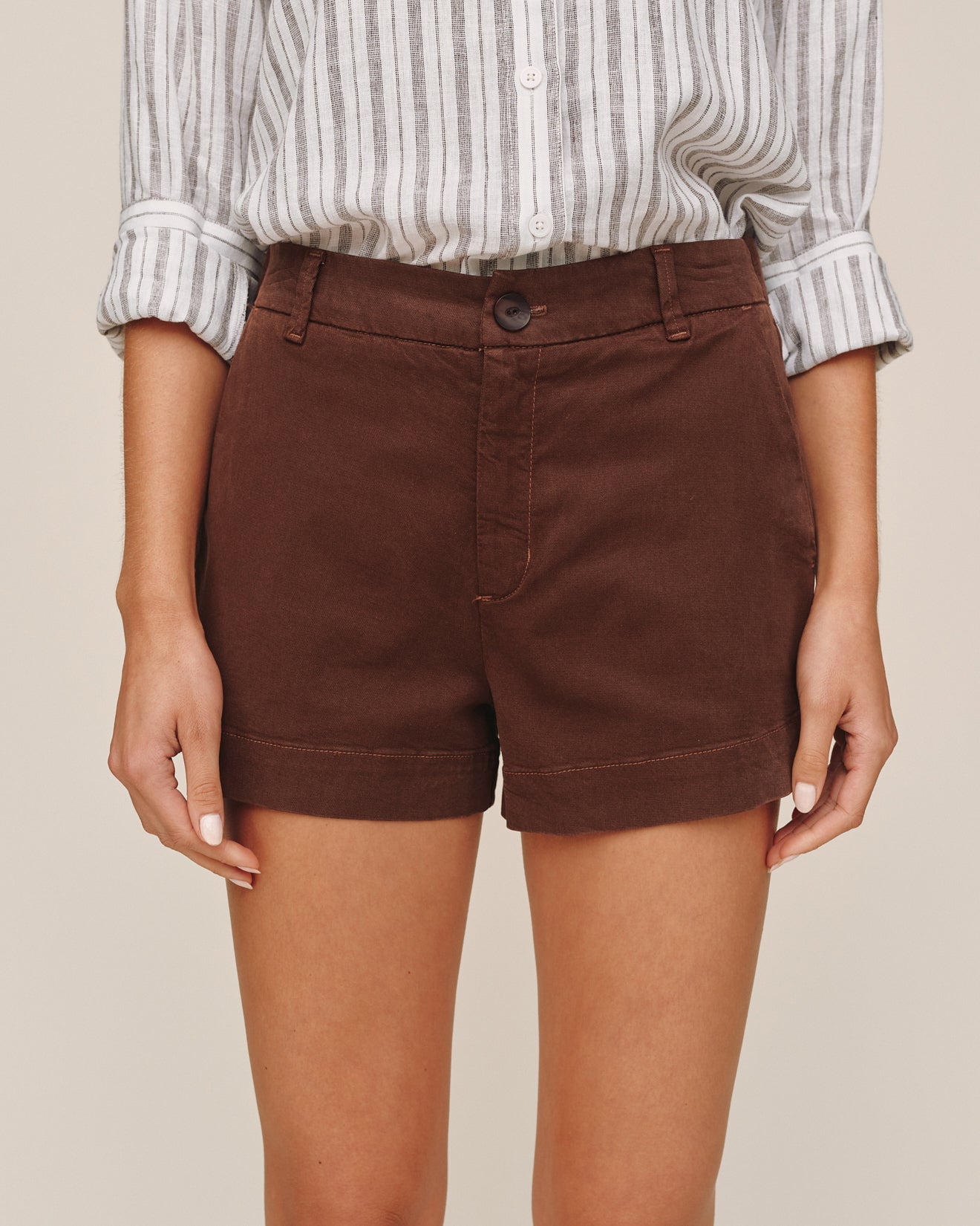 Bella DahlSide Slit Tennis Short - Sienna BrownShorts