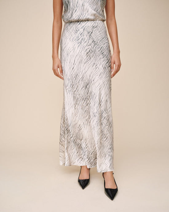 Bella Dahl Sleek Bias Maxi Skirt - Snow Tiger View 2