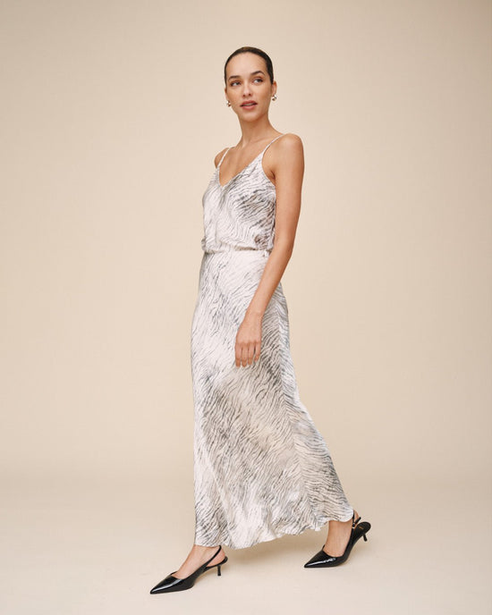 Bella Dahl Sleek Bias Maxi Skirt - Snow Tiger