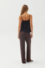 Bella DahlSleek Wide Leg Pant - Dark ChestnutPants