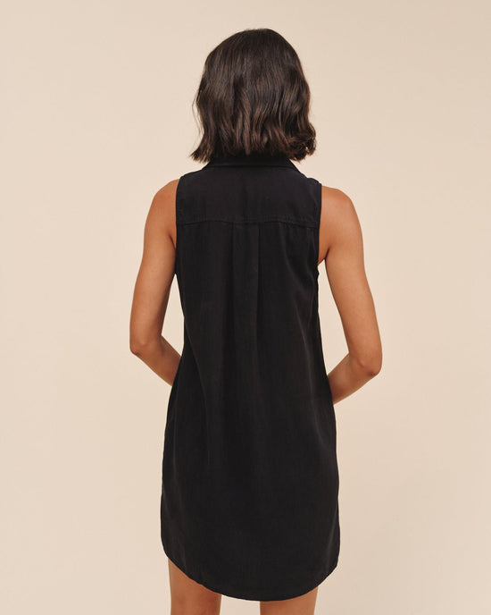 Bella Dahl Sleeveless A Line Dress - Vintage Black View 2