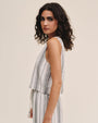 Bella DahlSleeveless Button Front Top - Boardwalk StripeTops