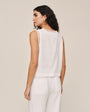 Bella DahlSleeveless Crochet Edge Top - Ivory SandTops