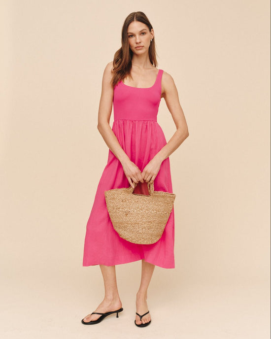 Bella Dahl Sleeveless Knit Combo Dress - Spiced Hibiscus View 2