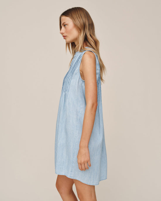 Bella Dahl Sleeveless Pintuck Dress - Sun Bleached Wash View 2