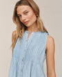 Bella DahlSleeveless Pintuck Dress - Sun Bleached WashDresses