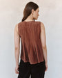 Bella DahlSleeveless Pintuck Pullover - Mocha CloudTops