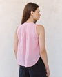 Bella DahlSleeveless Pintuck V Neck Top - Rose BlushTops