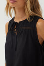 Bella DahlSleeveless Pullover - BlackTops