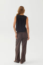 Bella DahlSleeveless Pullover - BlackTops