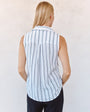 Bella DahlSleeveless Pullover - Black & White Shadow StripeTops