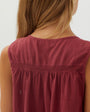 Bella DahlSleeveless Pullover - Dark CherryTops