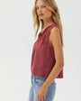 Bella DahlSleeveless Pullover - Dark CherryTops