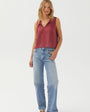 Bella DahlSleeveless Pullover - Dark CherryTops