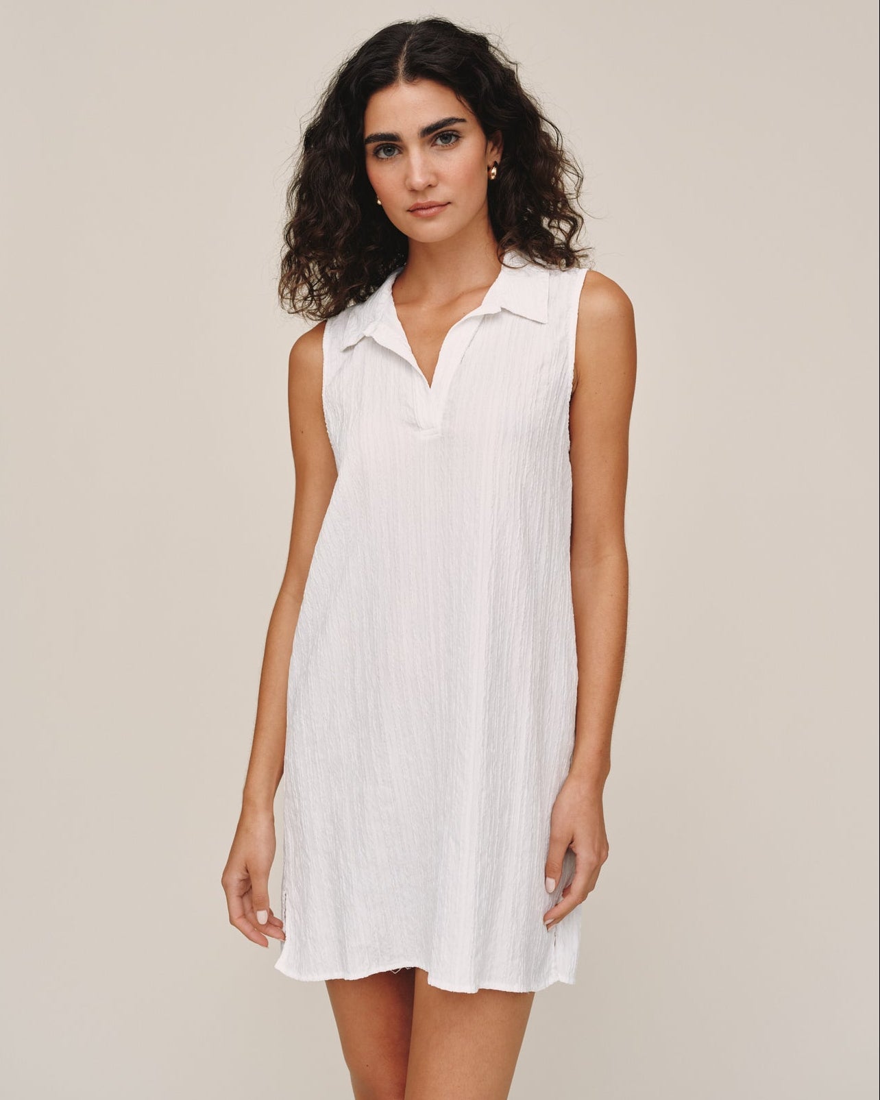 Bella DahlSleeveless Pullover Mini Dress - WhiteDresses
