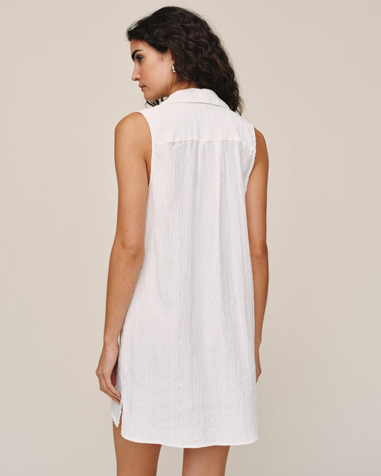 Bella Dahl Sleeveless Pullover Mini Dress - White View 2