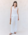 Bella DahlSleeveless Pullover - WhiteTops