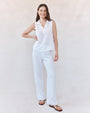 Bella DahlSleeveless Pullover - WhiteTops