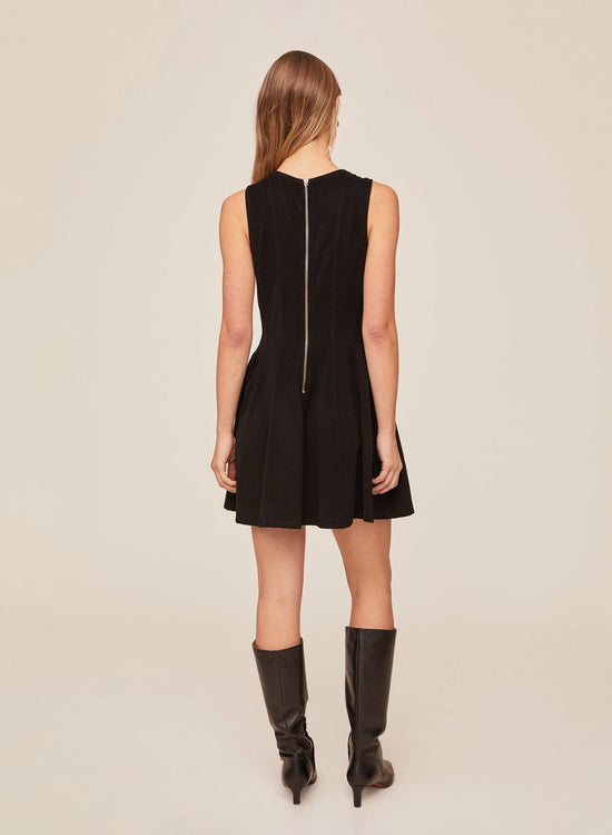 Bella Dahl Sleeveless Seamed Fit and Flare Dress - Black View 2