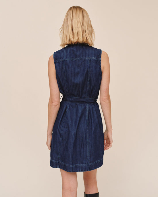 Bella Dahl Sleeveless Seamed Shirt Dress - Herringbone Wash View 2