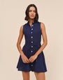 Bella DahlSleeveless Seamed Shirt Dress - Nautical NightDresses