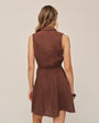 Bella DahlSleeveless Seamed Shirt Dress - Sea Glass BrownDresses