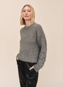 Bella DahlSlouchy Sweater - Charcoal ShimmerSweaters
