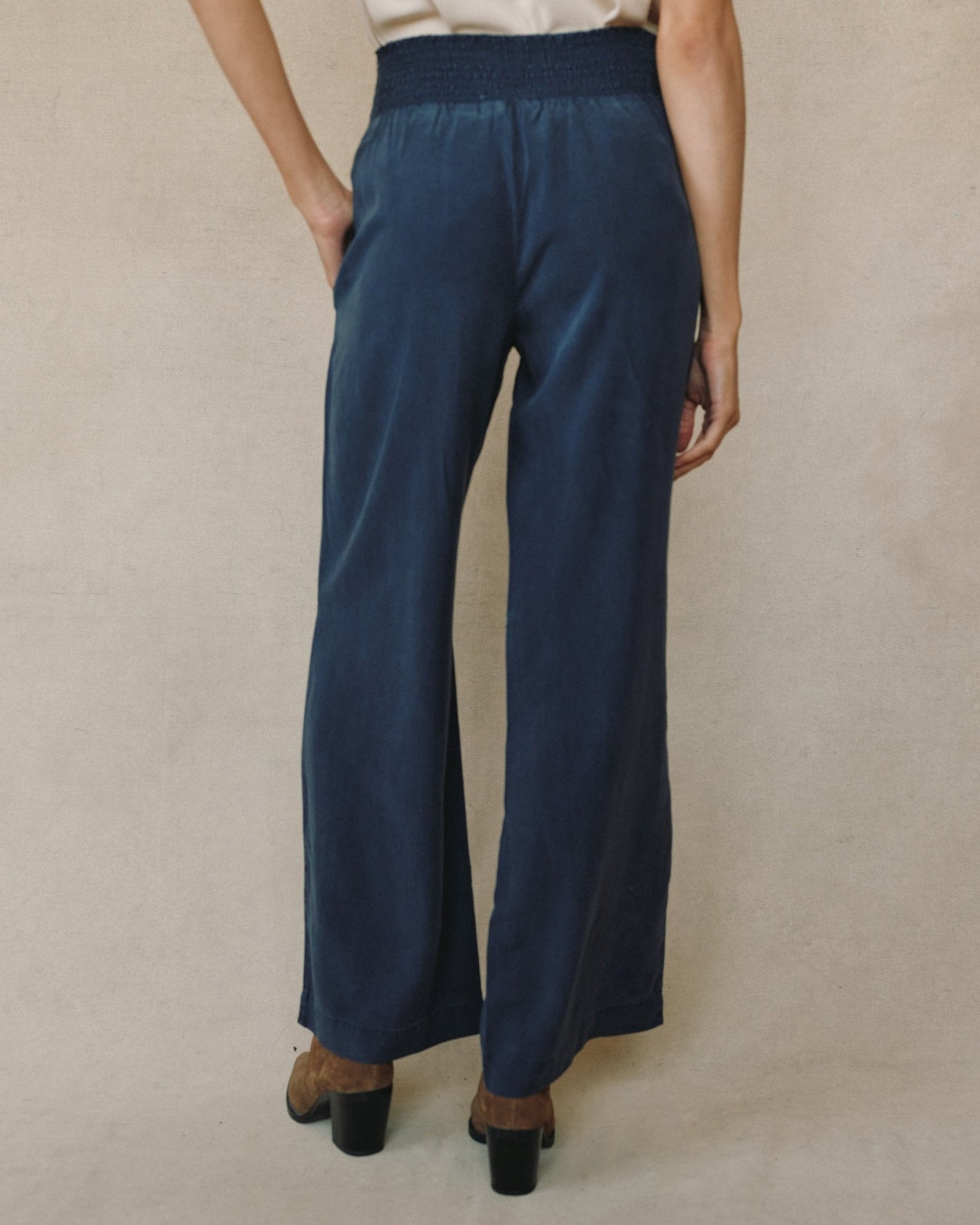 「値下げ」WIND AND SEA POLARTEC ロングスリーブ M Smocked Waist Wide Leg - Endless Sea - Bella Dahl