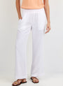 Bella DahlSmocked Waist Wide Leg - WhitePants