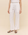 Bella DahlSmocked Waist Wide Leg - WhitePants