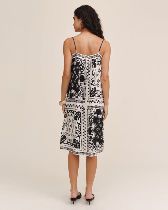 Bella Dahl Spaghetti Strap Midi Dress - Tropical Bandana Print View 2