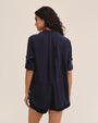 Bella DahlSplit Back Button Down - Endless SeaTops
