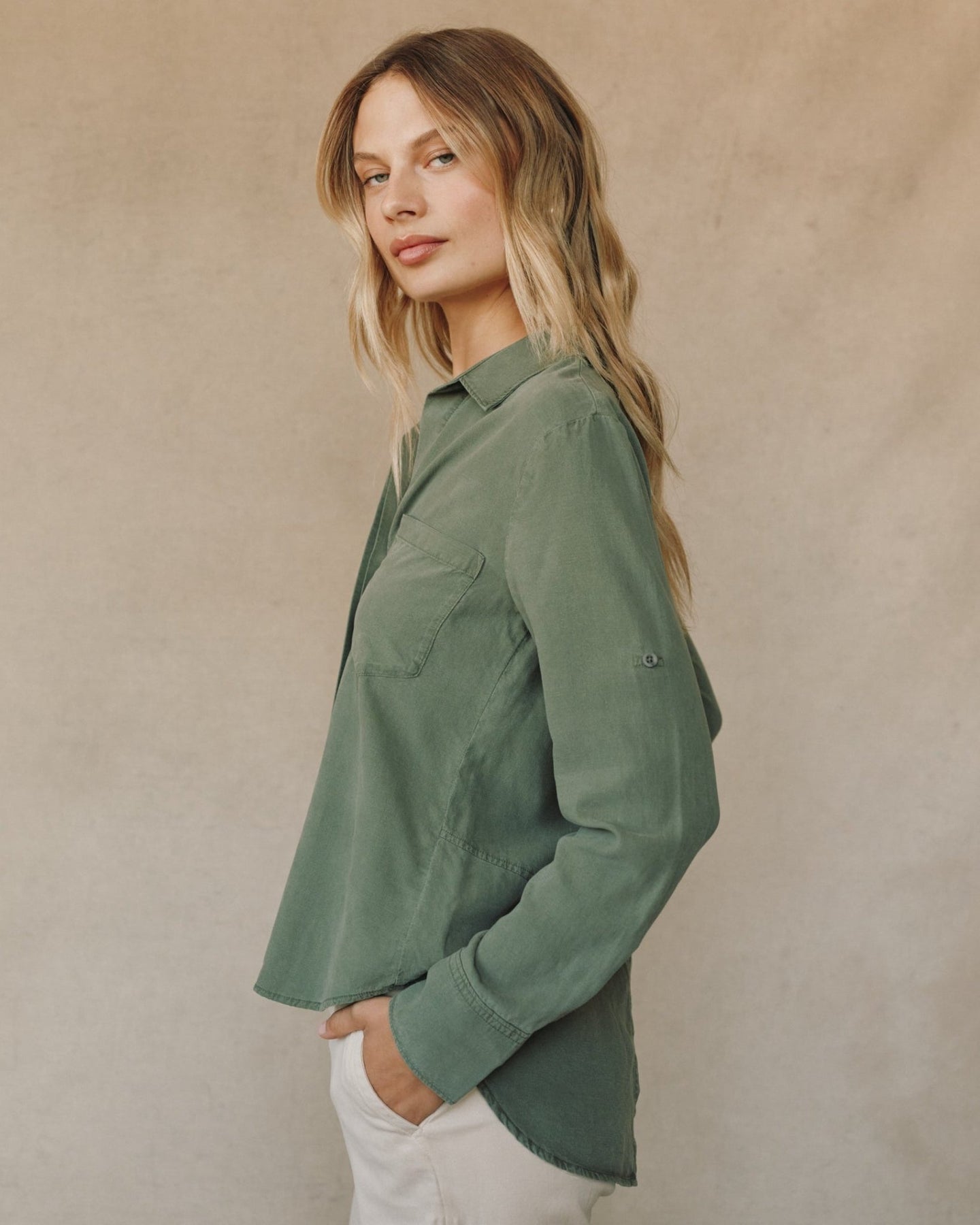 Bella DahlSplit Back Button Down - FernwoodTops