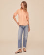 Bella DahlSplit Back Button Down - Golden BlushTops