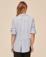 Bella DahlSplit Back Button Down - Light Sunspray WashTops