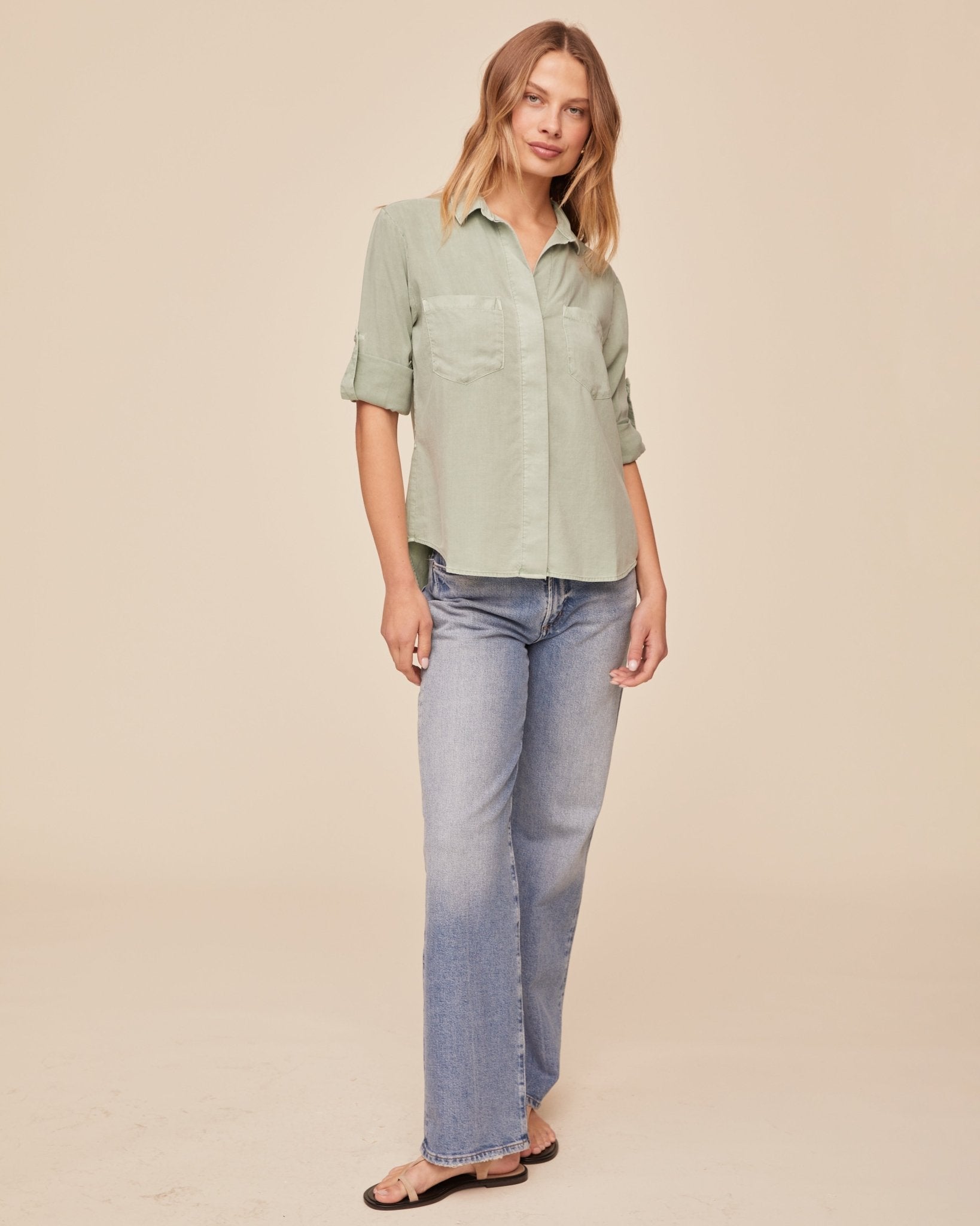 SPLIT BACK BUTTON DOWN - Bella Dahl