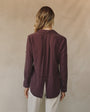 Bella DahlSplit Back Button Down - Pinot NoirTops