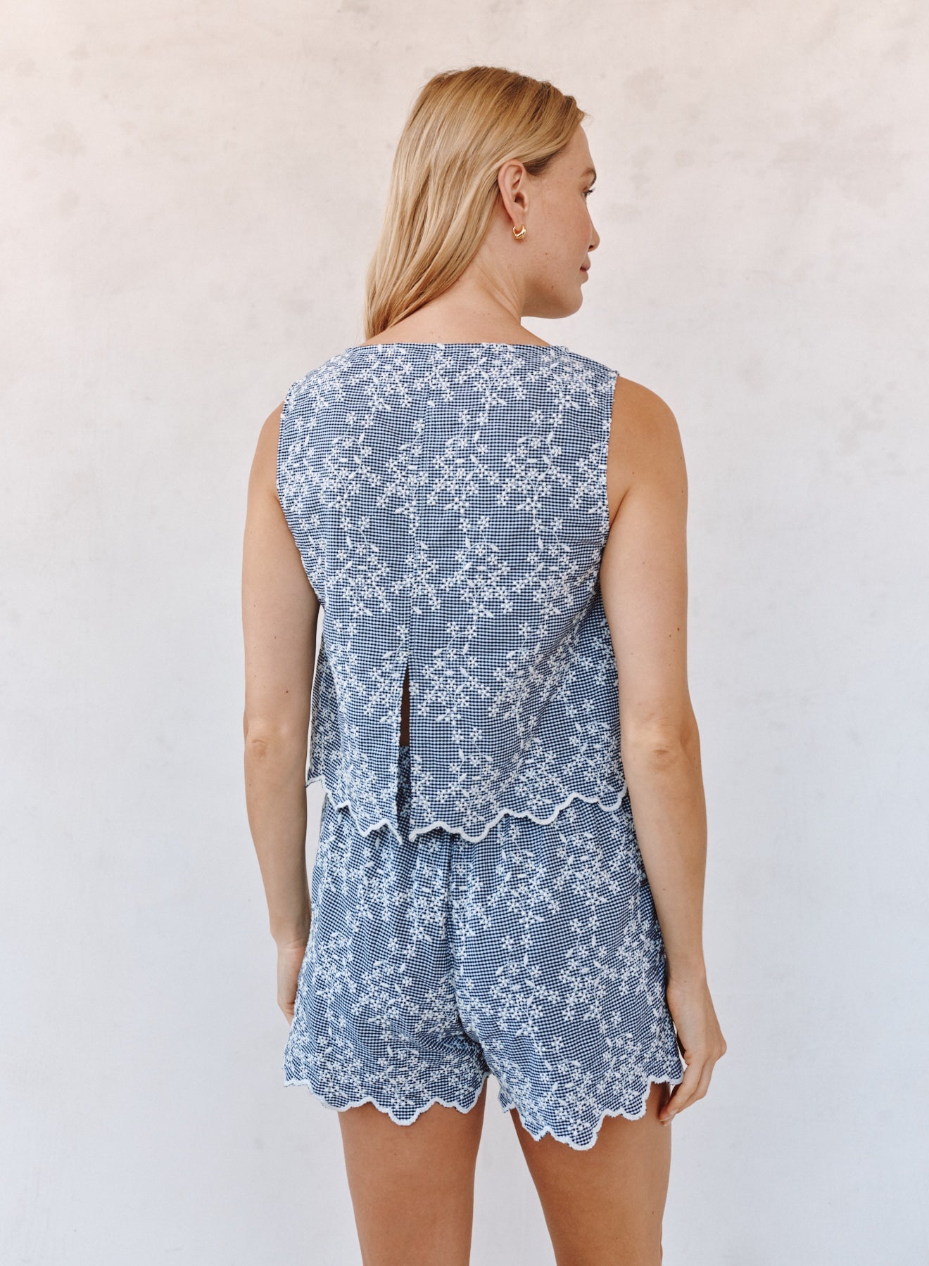 新作サルセーション　Back Pleat Tank Top Organic Cotton Pleat Back Tank