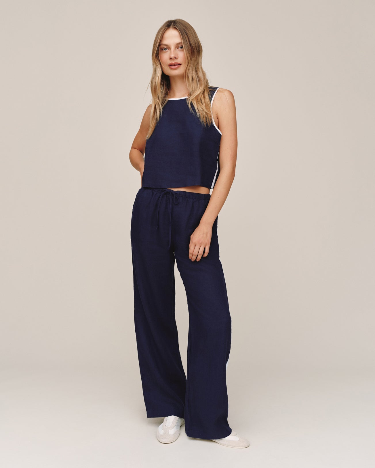 Bella DahlSport Stripe Pant - Nautical NightPants