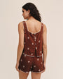 Bella DahlSquare Neck Trimmed Tank - Coconut Palm PrintTops