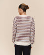 Bella DahlStriped Crew Neck Sweater - Frosty StripeSweaters