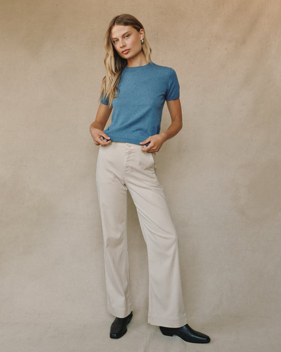 Bella Dahl Sydney Wide Leg Pant - Moon Stone