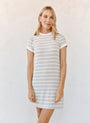 Bella DahlTee Shirt Dress - Sand StripeDresses