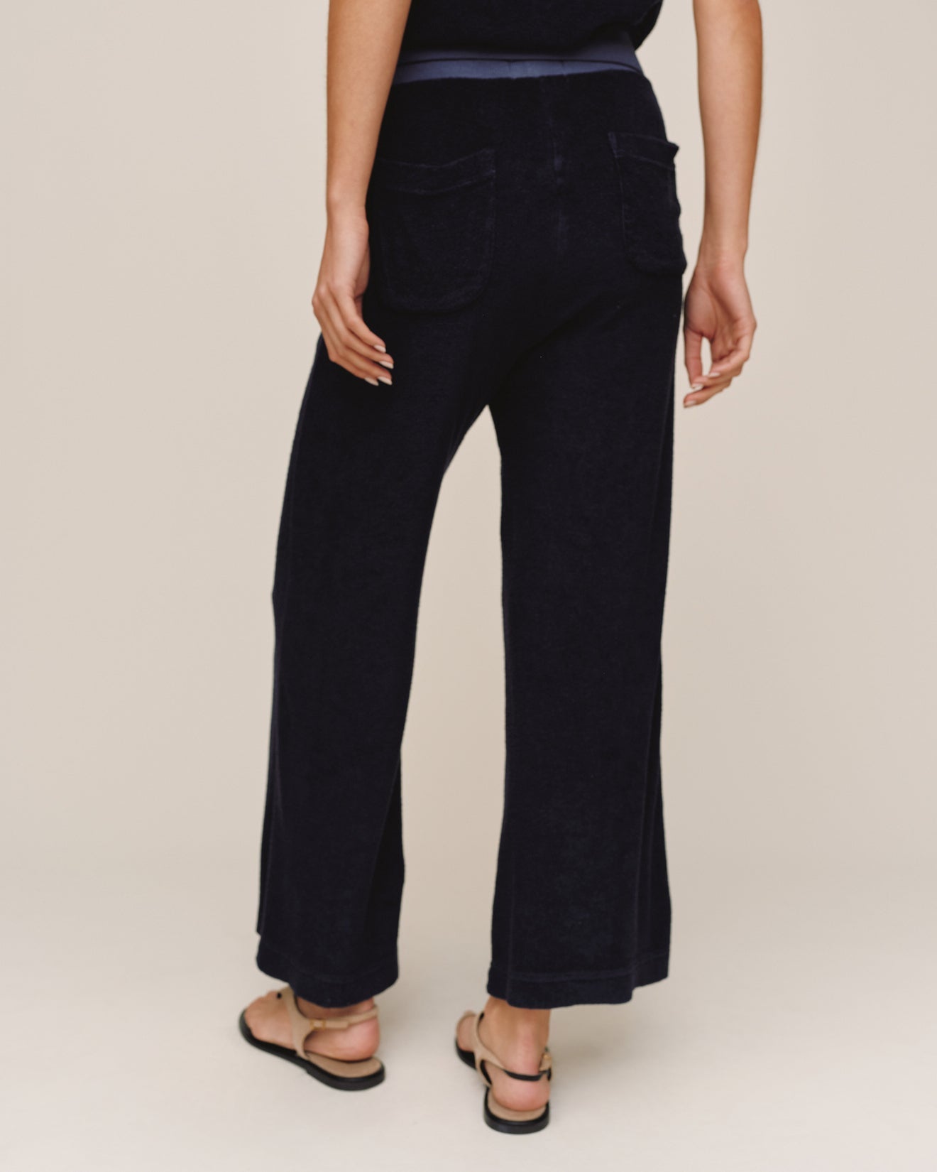 Bella DahlTerry Crop Wide Leg Pant - Nautical NightPants