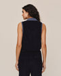 Bella DahlTerry Sleeveless Collar Top - Nautical NightTops