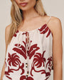 Bella DahlTie Front Cami - Island Damask PrintTops