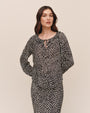 Bella DahlTie Neck Ruffle Top - Sketched Stars PrintTops