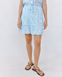 Bella DahlTiered Mini Skirt - Blue Ditsy Floral PrintSkirts