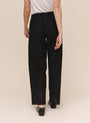 Bella DahlUtility Pant With Embroidered Scallop Edge - BlackPants